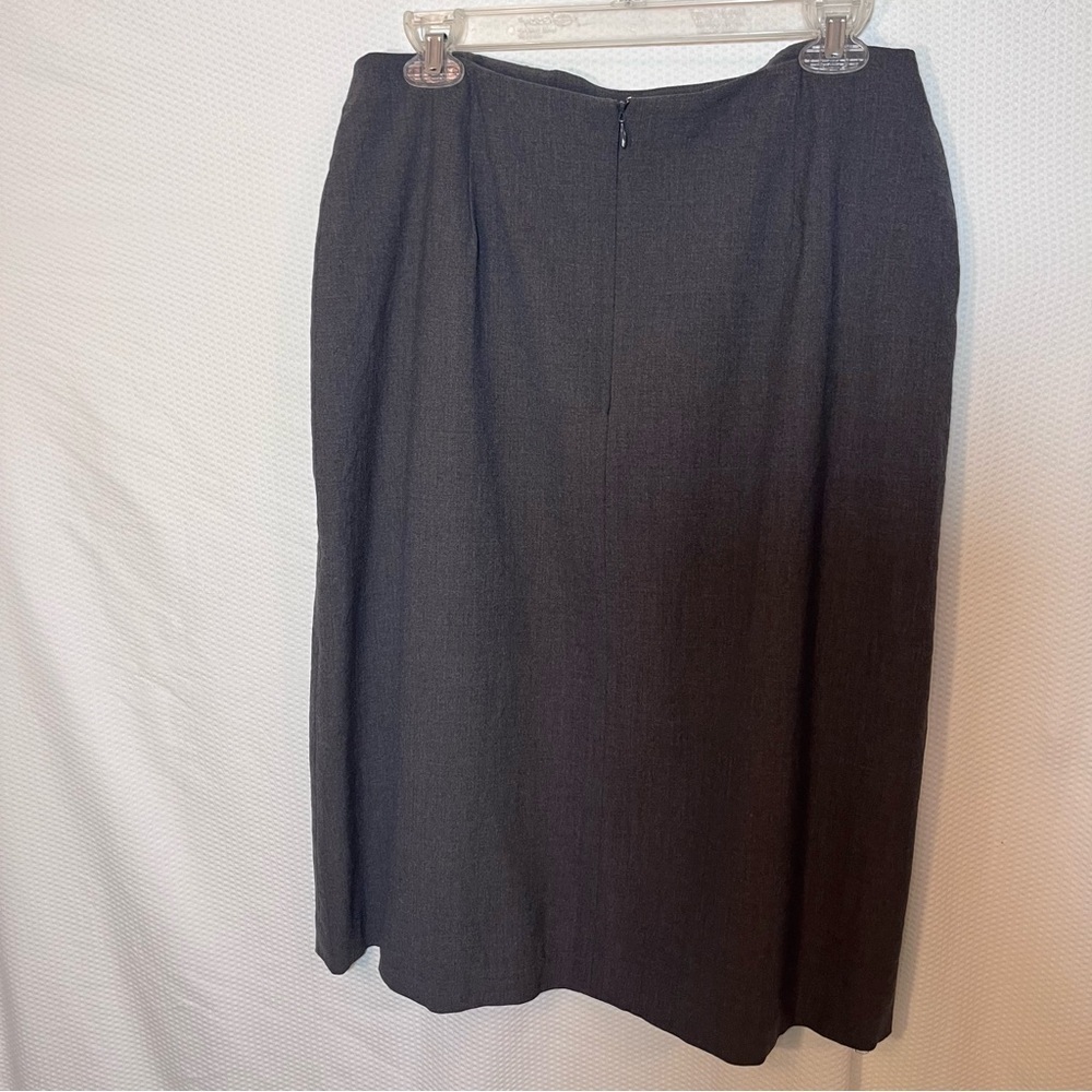 Banana Republic Charcoal Pencil Skirt wool blend fully lined women’s size 14 - Picture 7 of 11